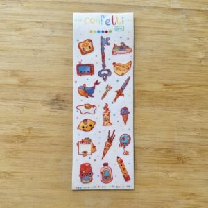 Humera Alvi - Pakistan Shop Confetti Sticker Sheet A6