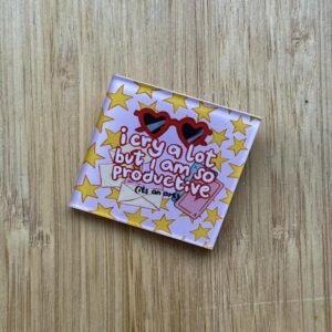 Humera Alvi - Pakistan Shop cry a lot but i am so productive badge