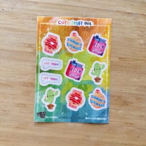 Humera Alvi - Pakistan Shop Cute Stuff 001 Sticker Sheet A6