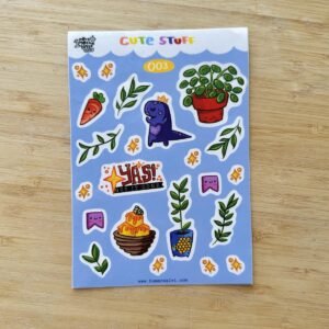Humera Alvi - Pakistan Shop Cute Stuff 003 Sticker Sheet A6
