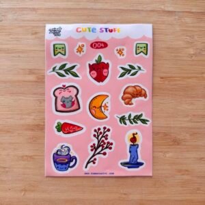 Humera Alvi - Pakistan Shop Cute Stuff 004 Sticker Sheet A6