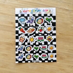 Humera Alvi - Pakistan Shop Cute Stuff 007 Sticker Sheet A6