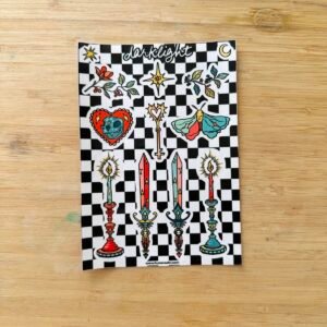 Humera Alvi - Pakistan Shop Darklight Sticker Sheet A6