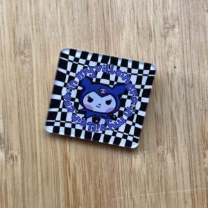 Humera Alvi - Pakistan Shop Kuromi Badge - 1.5 Inch Square Acrylic