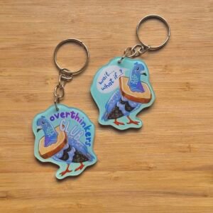 Humera Alvi - Pakistan Shop Overthinkers-Club-pigeon-keychain