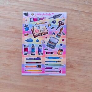 Humera Alvi - Pakistan Shop POV Artists 001 Sticker Sheet A6