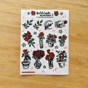 Humera Alvi - Pakistan Shop Sketchbook Scribbles 1 Sticker Sheet A6