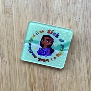 Humera Alvi - Pakistan Shop Something True Badge - 1.5 Inch Square Acrylic