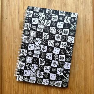 Humera Alvi - Pakistan Shop witchy b&w notebook